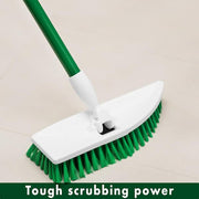 No Knees Floor Scrub Brush with Steel Handle