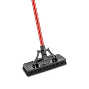 13.5 in. High Power Extra-Large Heavy-Duty Floor Scrub Brush with Swiveling Head and Steel Handle