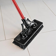 13.5 in. High Power Extra-Large Heavy-Duty Floor Scrub Brush with Swiveling Head and Steel Handle