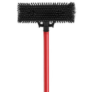 13.5 in. High Power Extra-Large Heavy-Duty Floor Scrub Brush with Swiveling Head and Steel Handle
