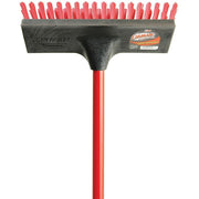 10.5 in. High Power Floor and Deck Scrub Brush with Steel Handle