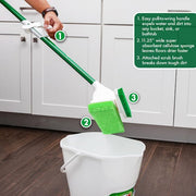 11.25 in. Big Gator Sponge Flat Mop with Scrub Brush