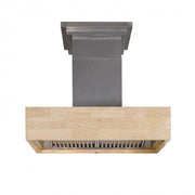 ZLINE 30" Wooden Wall Range Hood, Butcher Block, 681M-RS-30-400