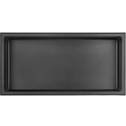 24 in. W x 12 in. H x 4 in. D 18-Gauge Bathroom Shower Niche in Matte Black