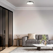 Flexinstall 10 in. Matte Black Cut Out Integrated LED Recessed Ceiling Light with 5CCT Plus DuoBright
