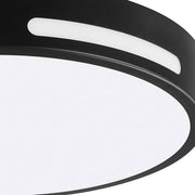 Flexinstall 10 in. Matte Black Cut Out Integrated LED Recessed Ceiling Light with 5CCT Plus DuoBright