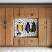 Hampton 24 in. W x 24 in. D x 34.5 in. H Assembled Base Kitchen Cabinet in Medium Oak with Drawer Glides