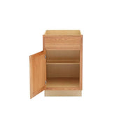 Hampton 24 in. W x 24 in. D x 34.5 in. H Assembled Base Kitchen Cabinet in Medium Oak with Drawer Glides