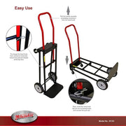 300/500 lb. Capacity Convertible Hand Truck