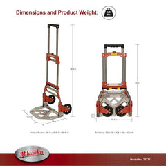 150 lbs. Convertible Fold-Up Steel Hand Truck with One 60 in. Bungee Cord
