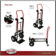 800 lbs. Capacity 2-in-1 Convertible Hand Truck