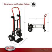 800 lbs. Capacity 2-in-1 Convertible Hand Truck