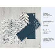 Restore Mist Honed 12 in. x 12 in. Marble Mosaic Tile (0.97 sq. ft./ piece)