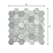 Restore Mist Honed 12 in. x 12 in. Marble Mosaic Tile (0.97 sq. ft./ piece)