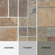 Rust Block Medley 11.75 in. x 11.75 in. Slate Wall and Floor Mosaic Tile (0.938 sq. ft./Each)