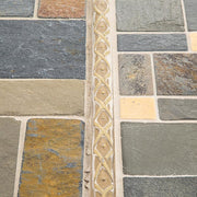 Rust Block Medley 11.75 in. x 11.75 in. Slate Wall and Floor Mosaic Tile (0.938 sq. ft./Each)