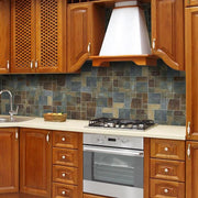 Rust Block Medley 11.75 in. x 11.75 in. Slate Wall and Floor Mosaic Tile (0.938 sq. ft./Each)