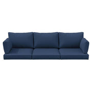 8-Piece 25.6 in. Outdoor Replacement Lounge Cushion Covers Navy Blue