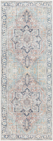 Green Nisa Tumble Dry Washable Rug