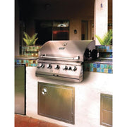 36 in. 5-Burner Built-In Gas Grill with Rotisserie Burner
