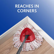 EasyWring Deep Clean Spin Mop Head Replacements, 40% More Scrubbing Power, Washable Microfiber Refills (2-Pack)