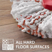 EasyWring Deep Clean Spin Mop Head Replacements, 40% More Scrubbing Power, Washable Microfiber Refills (2-Pack)