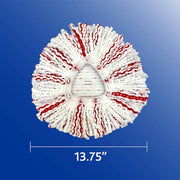 EasyWring Deep Clean Spin Mop Head Replacements, 40% More Scrubbing Power, Washable Microfiber Refills (2-Pack)