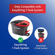 EasyWring Deep Clean Microfiber Spin Mop with Bucket System and 1 Extra Mop Head Refill