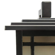 Port Oxford 8.12 in. 1-Light Oil-Rubbed Chestnut Hardwired Outdoor Wall Light Lantern Sconce with No Bulb Included
