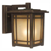 Port Oxford 8.12 in. 1-Light Oil-Rubbed Chestnut Hardwired Outdoor Wall Light Lantern Sconce with No Bulb Included