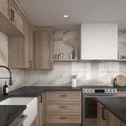 Rivermont Oro 24 in. x 24 in. Polished Porcelain Stone Look Floor and Wall Tile (15.5 sq. ft./case)