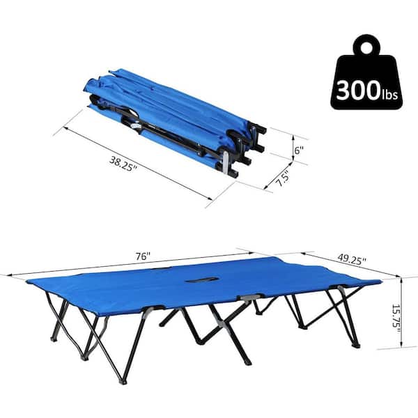 Outsunny Camping Cot - Thumbnail 4