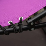 Black Metal Outdoor Chaise Lounge with 4-Position Adjustable Backrest for Patio, Deck and Poolside