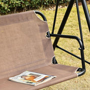 Seats 2-Adults Patio Swing Chair with Canopy