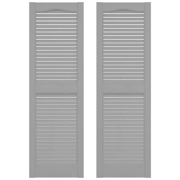 Builders Edge Vinyl Louver Shutters