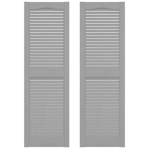 Builders Edge Vinyl Louver Shutters