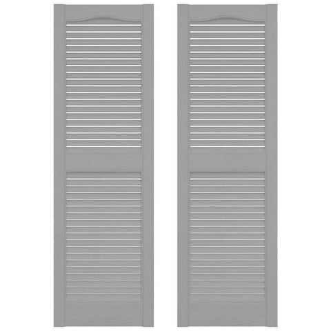 Builders Edge Vinyl Louver Shutters