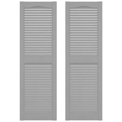 Builders Edge Vinyl Louver Shutters