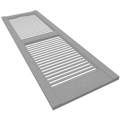 Builders Edge Vinyl Louver Shutters