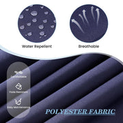 2-pack 80 in. Outdoor Lounge Chair Lounge Polyester Chair Cushions in Navy Blue