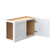 Courtland 30 in. W x 12 in. D x 12 in. H Assembled Shaker Wall Bridge Kitchen Cabinet in Polar White