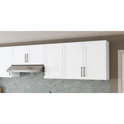 Courtland 30 in. W x 12 in. D x 12 in. H Assembled Shaker Wall Bridge Kitchen Cabinet in Polar White