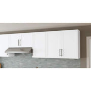 Courtland 30 in. W x 12 in. D x 12 in. H Assembled Shaker Wall Bridge Kitchen Cabinet in Polar White