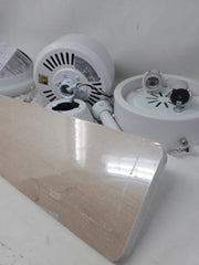 Hampton Bay 52 in. Corwin Indoor/Outdoor Matte White LED Ceiling Fan w/Light Kit