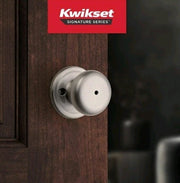 Kwikset Juno Satin Nickel Privacy Bed/Bath Door Knob 730J 15