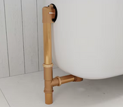 Easy Touch 1-1/2 In. 20-Gauge Brass Pipe Bath Waste and Overflow Drain