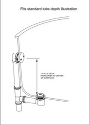 Easy Touch 1-1/2 In. 20-Gauge Brass Pipe Bath Waste and Overflow Drain
