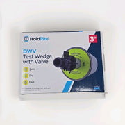 HOLDRITE Testrite 3 in. PVC Schedule 40 Test Plug with Valve Fitting  Gray