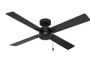 Hunter Midnight Prairie 52 in. Indoor/Outdoor Matte Black Ceiling Fan New