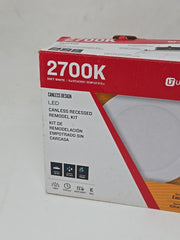 Utilitech LED 2700K Soft White 850 Lumens Recessed Remodel Kit Downlight 6"Dia